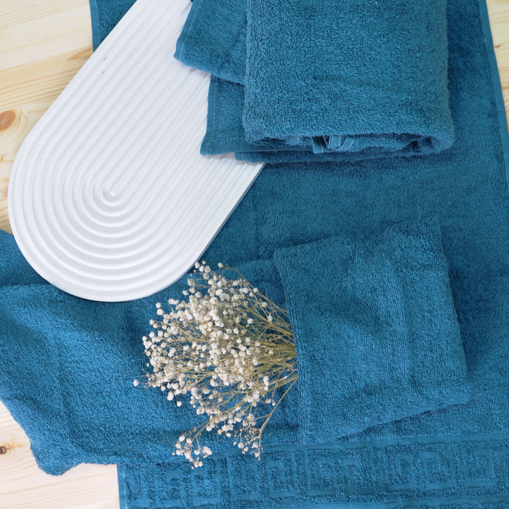 Полотенце махровое 40х70 хлопок 100%, темная бирюза