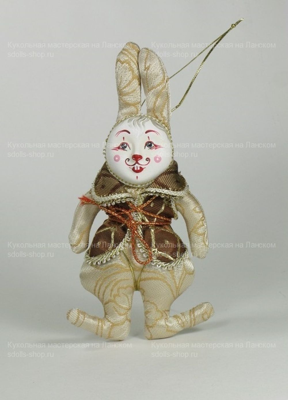 Ёлочная игрушка Кролик в жилете