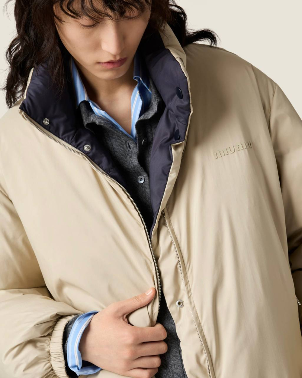 Двусторонний пуховик MIU MIU