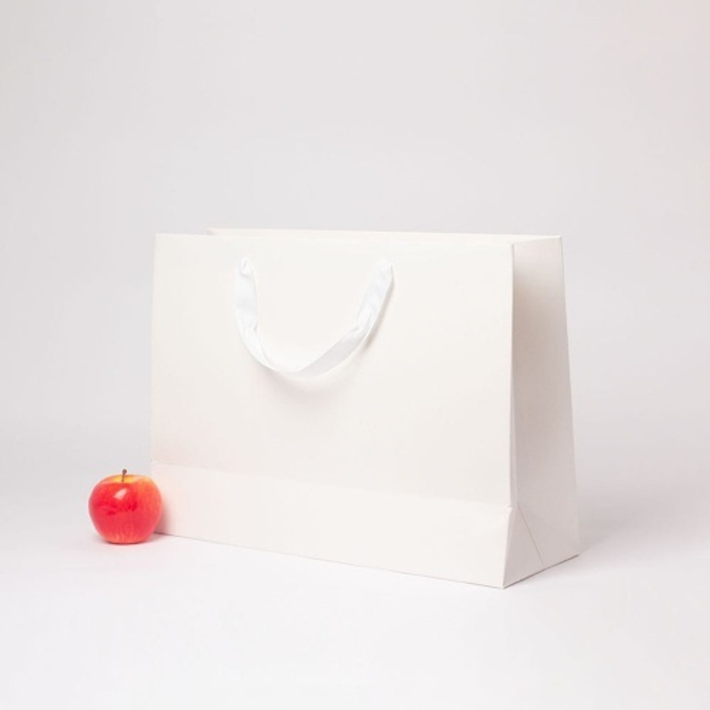 Пакет 47x34x16, белый, лента, картон VIP