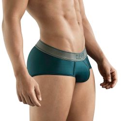 Мужские трусы брифы зеленые Clever NATURA PIPING BRIEF 177910