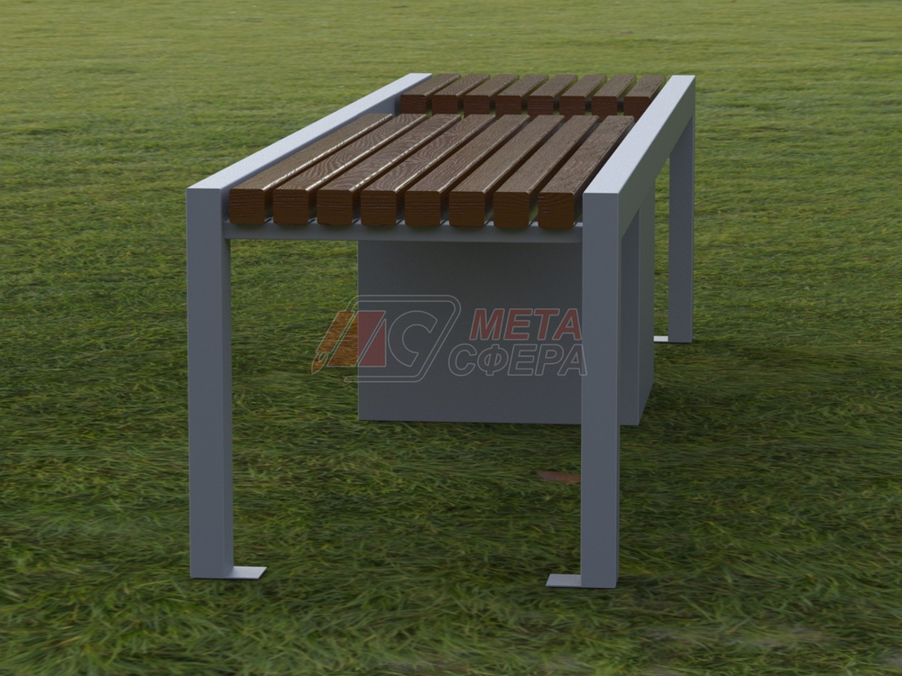 Лавка Бонжур 3 со средней цветочницей