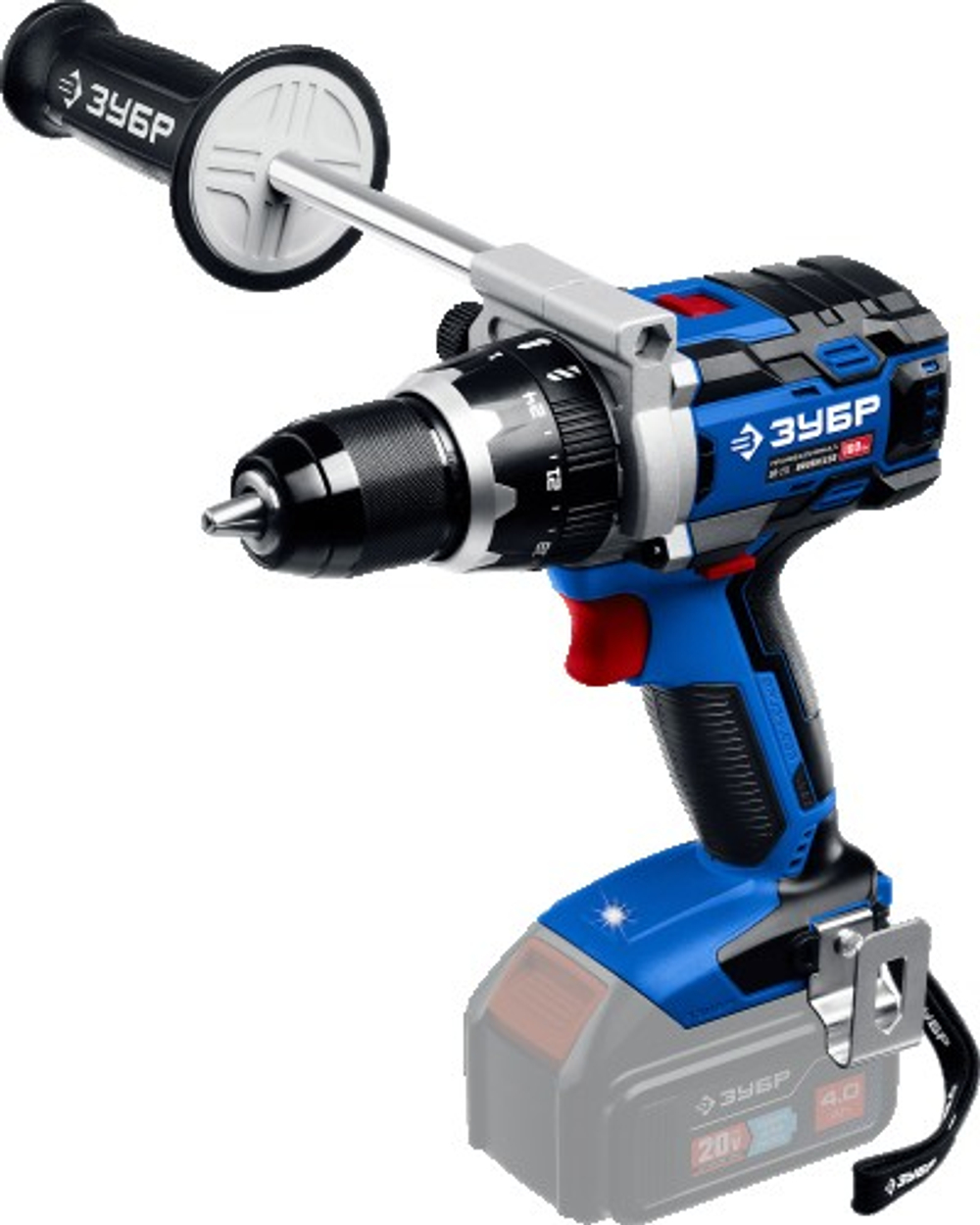 Дрель-шуруповерт аккумуляторная ЗУБР DB-211 Т7 без АКБ, бесщеточная Профессионал DB-211
