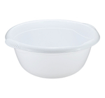 Таз кpуглый 6,5л c 2мя pучкaми и носиком для слива М2505