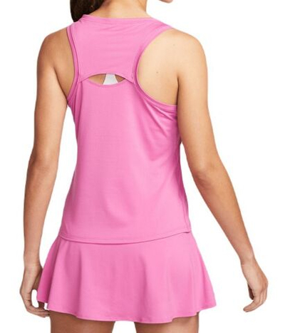 Женский топ теннисный Nike Court Dri-Fit Victory Tank - cosmic fuchsia/white