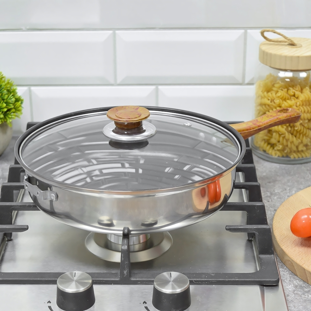 Сковорода 24см из нержавеющей стали