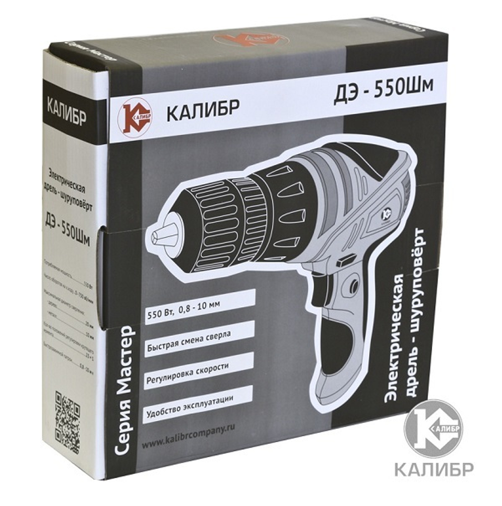 Сетевой шуруповерт Калибр ДЭ-550шм
