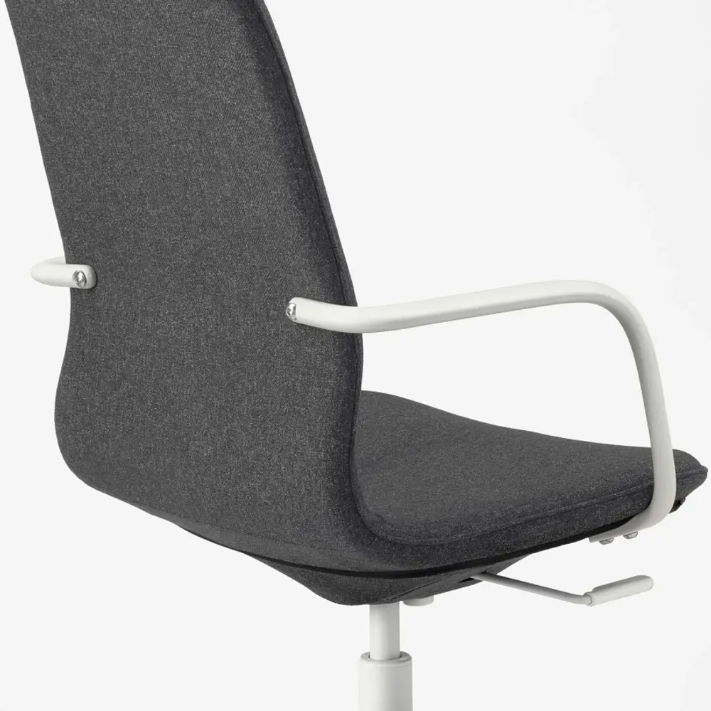 Офисный стул - IKEA LÅNGFJÄLL/LANGFJALL, 68x68x104см, черный, ЛОНГФЬЕЛЛЬ ИКЕА