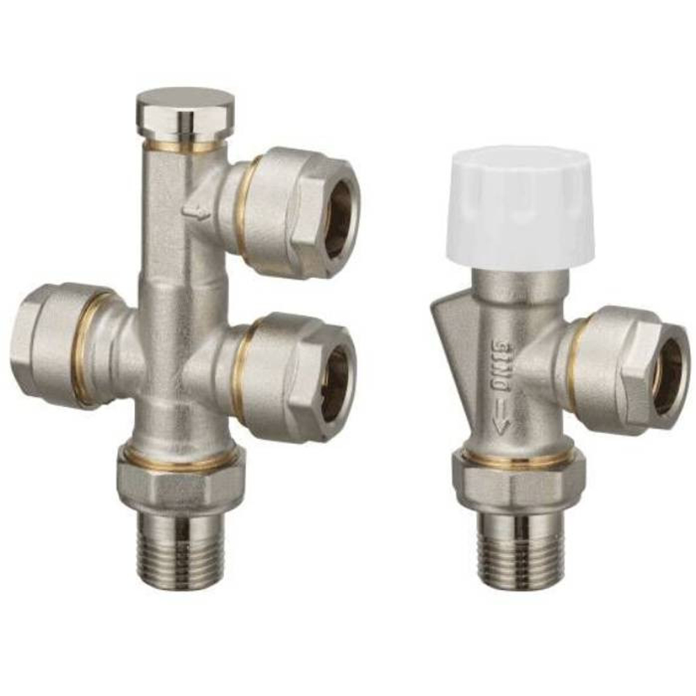 Комплект термостатический для радиатора Ogint 022-7272 угловой осевой Ду 15 Ру 10 М30х1,5