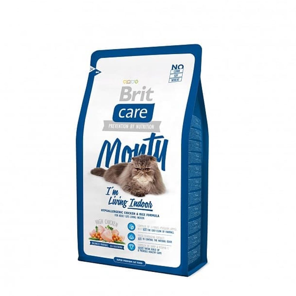 Brit Care 400г. Cat Monty Indoor (д/домашн.) сухой д/кошек
