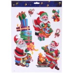 Наклейка на стекло «Зимняя радость» 41*29 см, микс