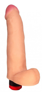 Телесный реалистичный вибратор №73 - 20 см.
