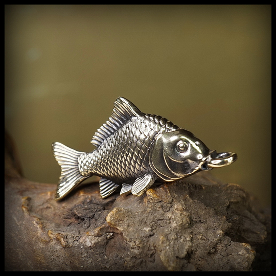 Брелок для ключей "Карп" , латунь