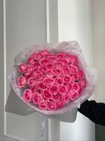 Гранд-букет из розовых роз 51шт