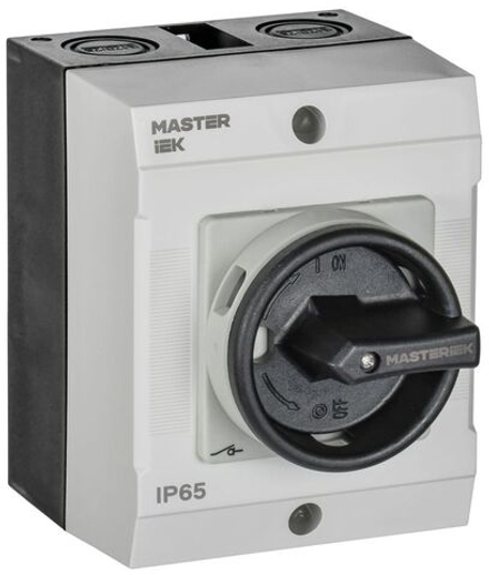 Переключатель кулачковый 10А (сх. 54) в боксе закрытая рукоятка IEK MI-CS21-010-054