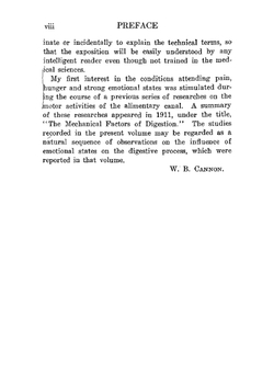 Bodily changes in pain, hunger, fear and rage, an account of recent researches into the function of emotional excitement | Walter B. 1871-1945 Cannon