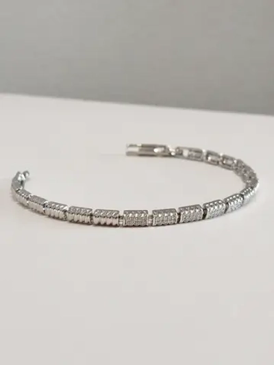 Браслет Xuping «Бриллиантовая дорожка» Silver