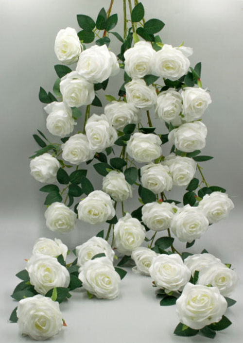 Роза ампельная 120см. 4 отв. белая Артикул: 1616469