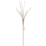 Ветка декоративная «Снежный блеск» 80 см, Шампань