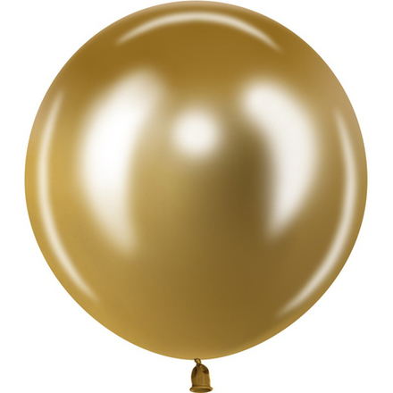 Шар (24''/61 см), Золото, хром, 1 шт., 512-24K1