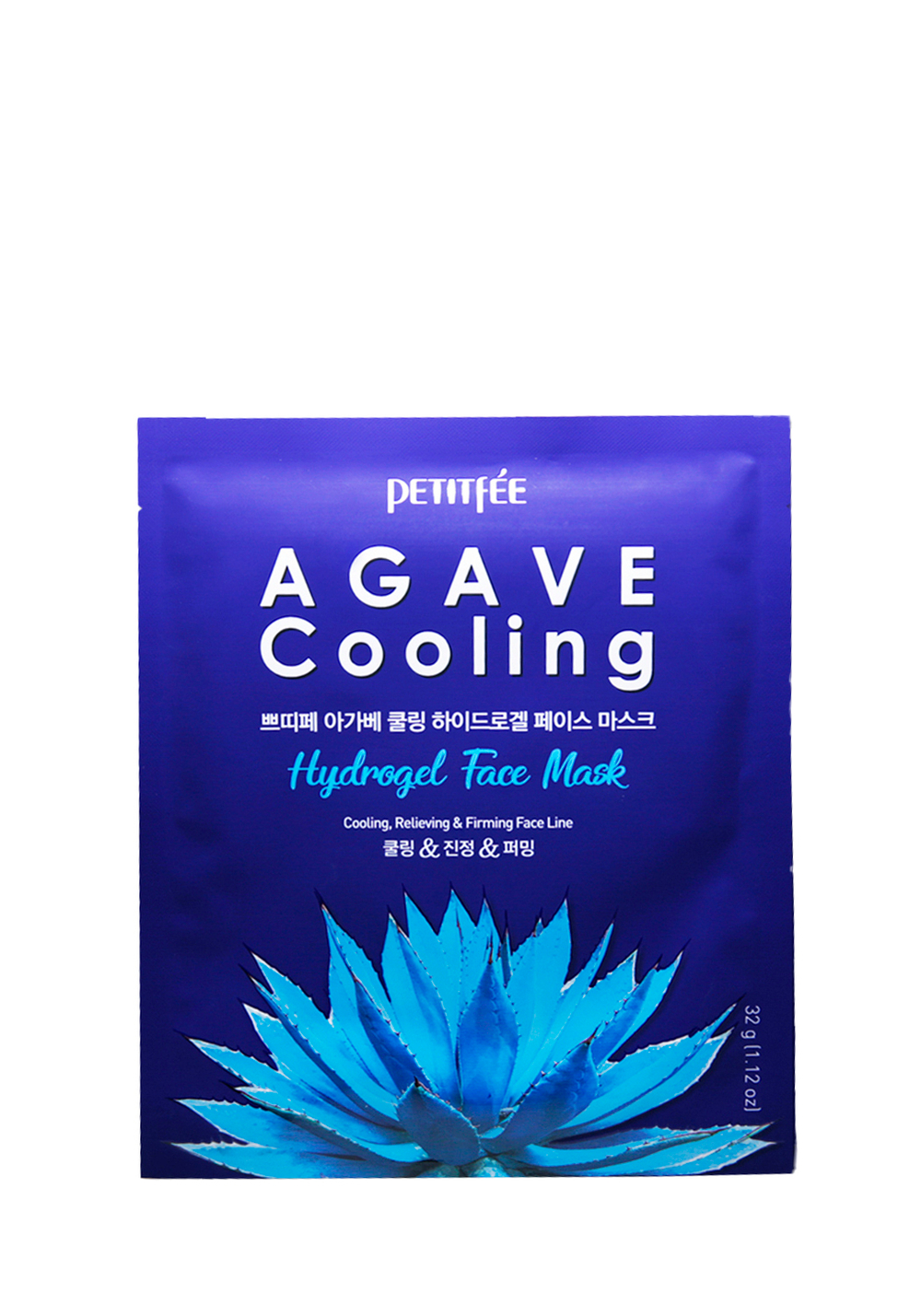 Petitfee Agave Cooling Hydrogel Face Mask Гидрогелевая маска для лица с охлаждающим эффектом