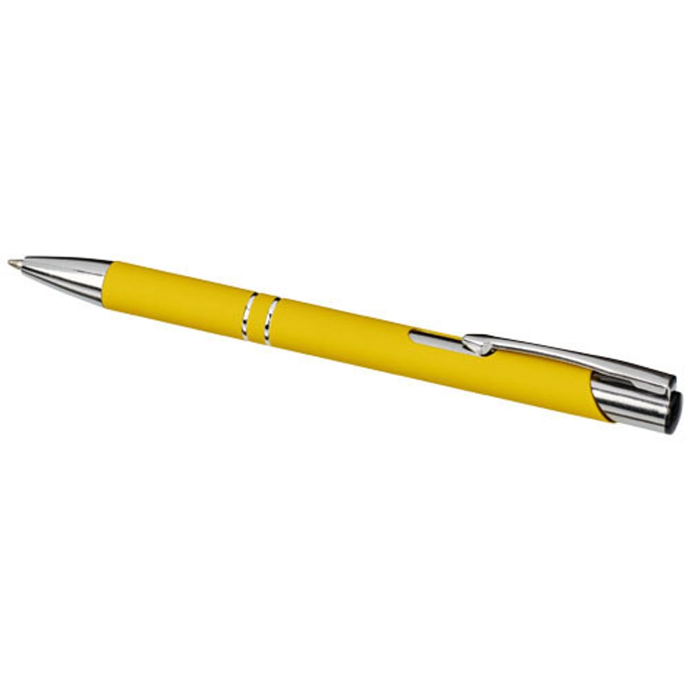 Шариковая кнопочная ручка Moneta с матовым антискользящим покрытием