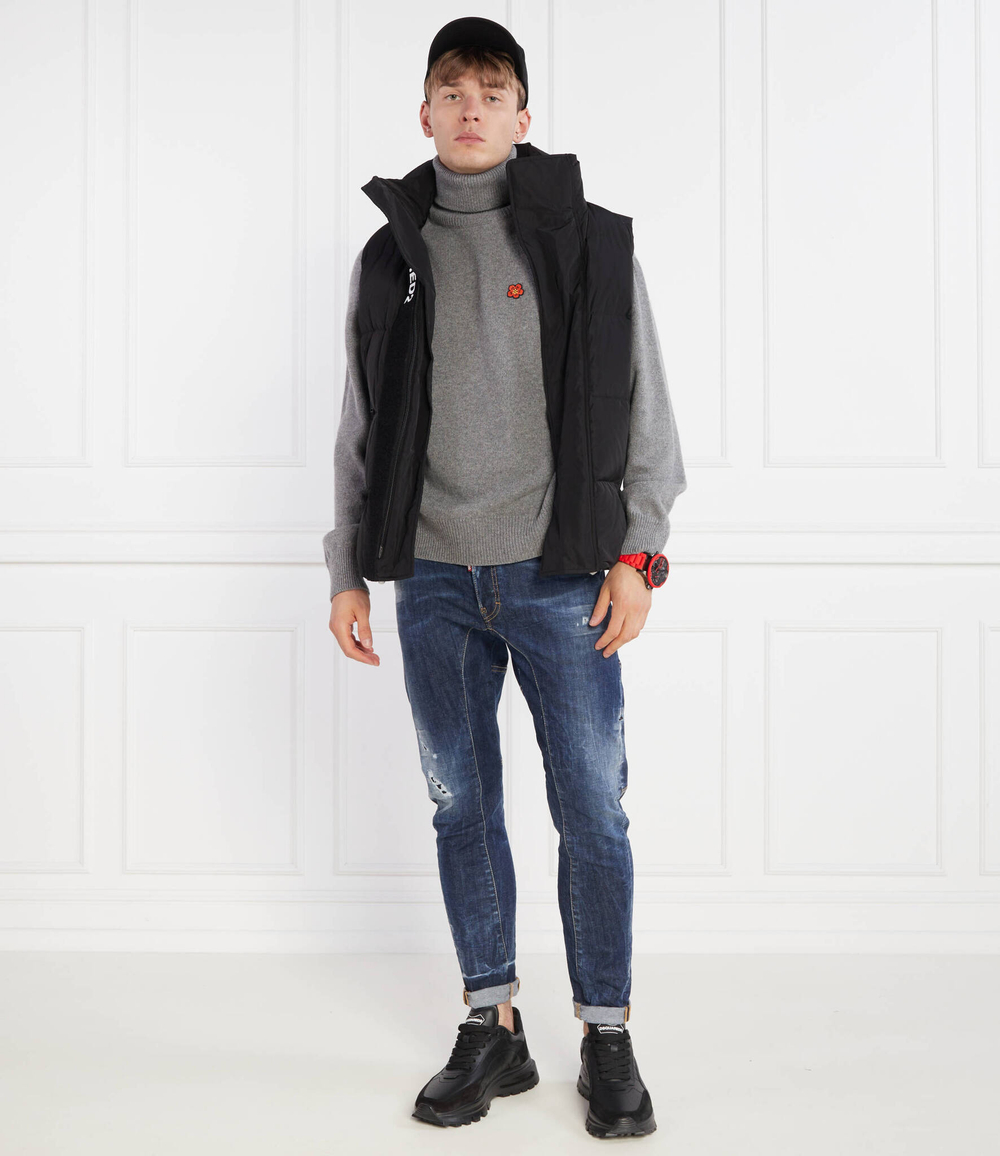 Хлопковый свитер Kenzo - серый(FD65PU4283LC)