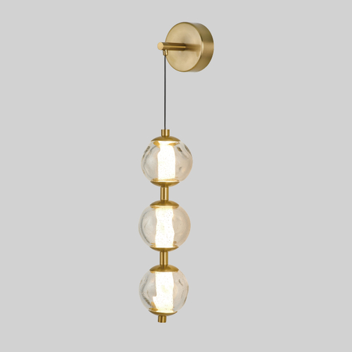 Настенный светильник OB2437 brass/clear
