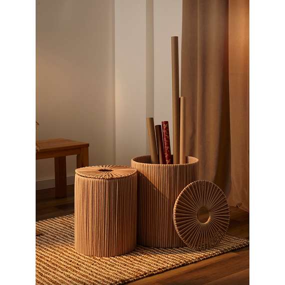 Корзина плетеная dholak beige из коллекции ethnic, размер s