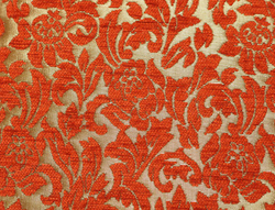 Шенилл Бланк цветы терракот