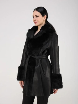 Дубленка зимняя шуба натуральная двусторонняя