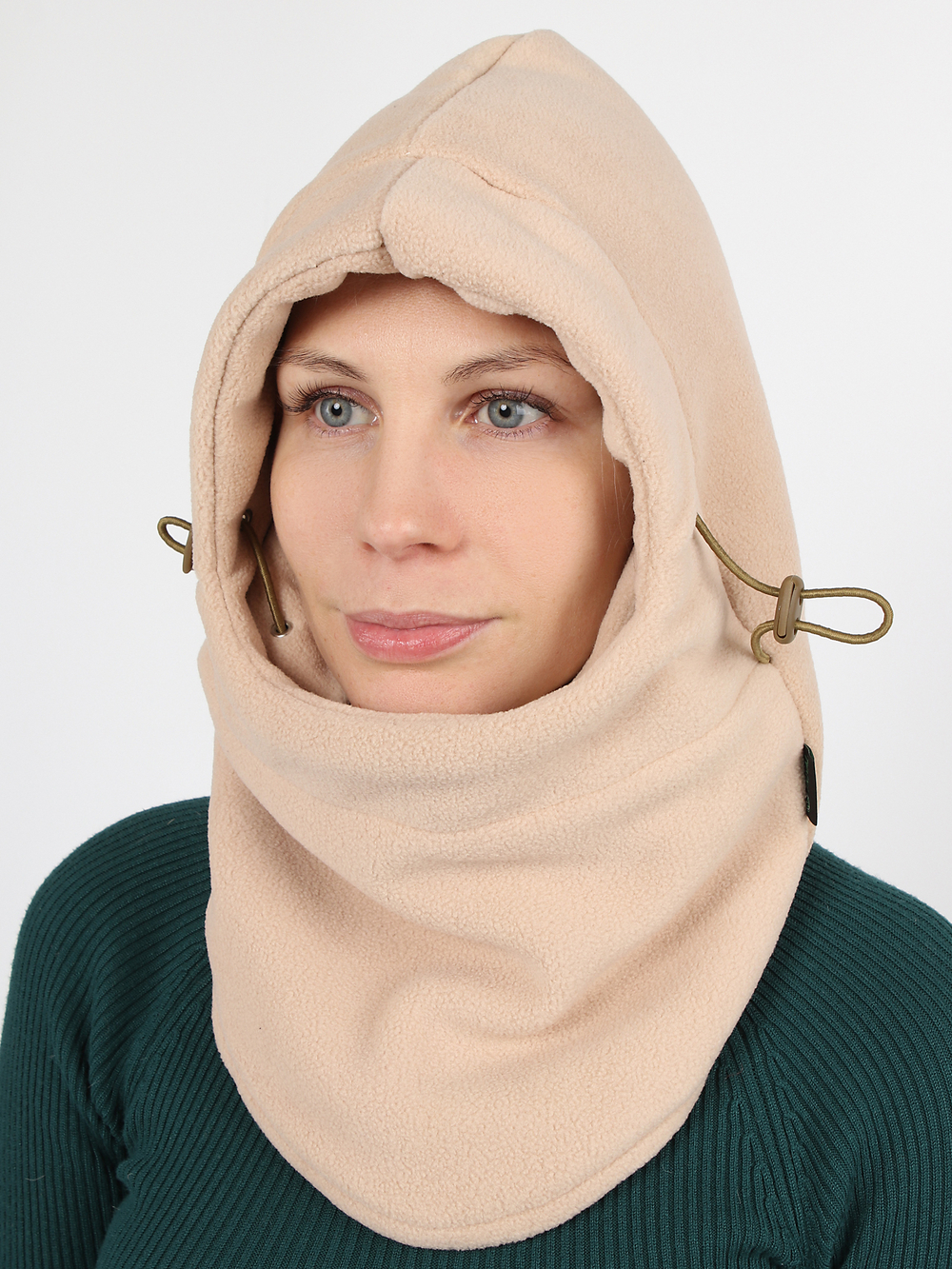 Женская шлем-балаклава "PRIVAL" цвет бежевый