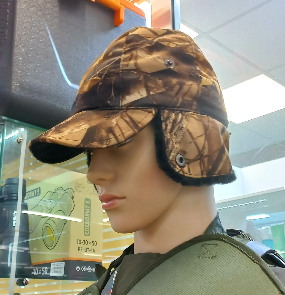 Бейсболка с ушами зим мех Вояж