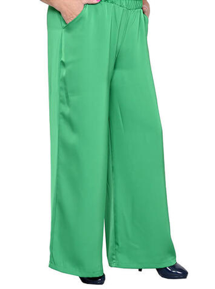 Брюки из шелк-атласа Гелла