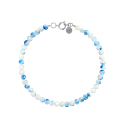 Колье Санторини из бусин камня