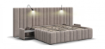 Кровать BOSS INFINITY 180*200 велюр Monolit латте
