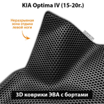 Автомобильные коврики ЭВА с бортами для KIA Optima IV (15-20г.)