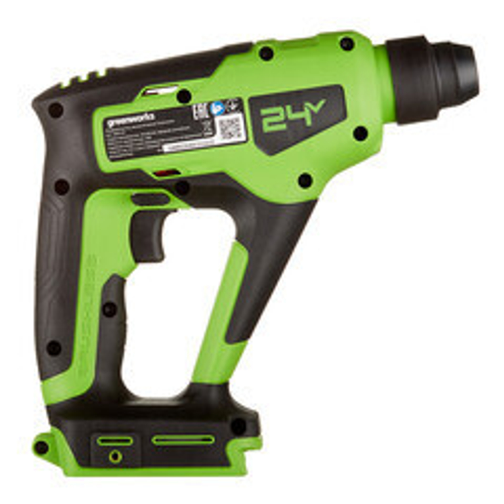 Перфоратор аккумуляторный Greenworks GD24SDS1 1,2 Дж 24В Li-Ion SDS-plus без АКБ и ЗУ (3803107)