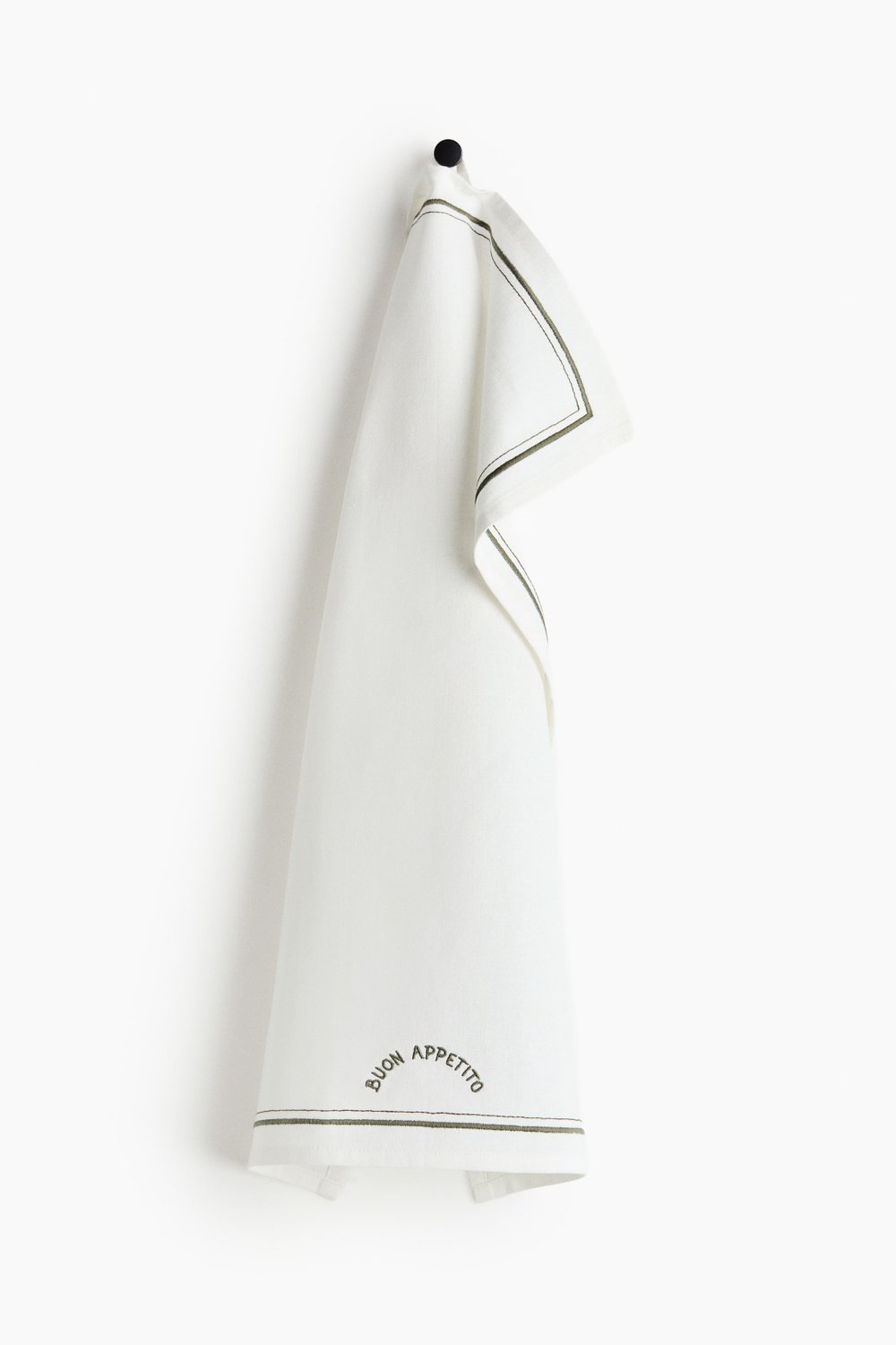 H&M HOME Кухонное полотенце с вышивкой, белый