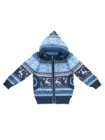 Кофта вязаная на молнии