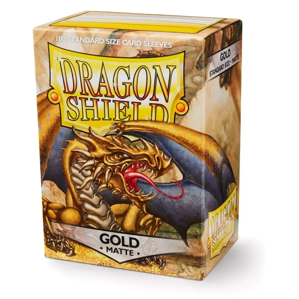 Dragon Shield - Золотые матовые протекторы 100 штук