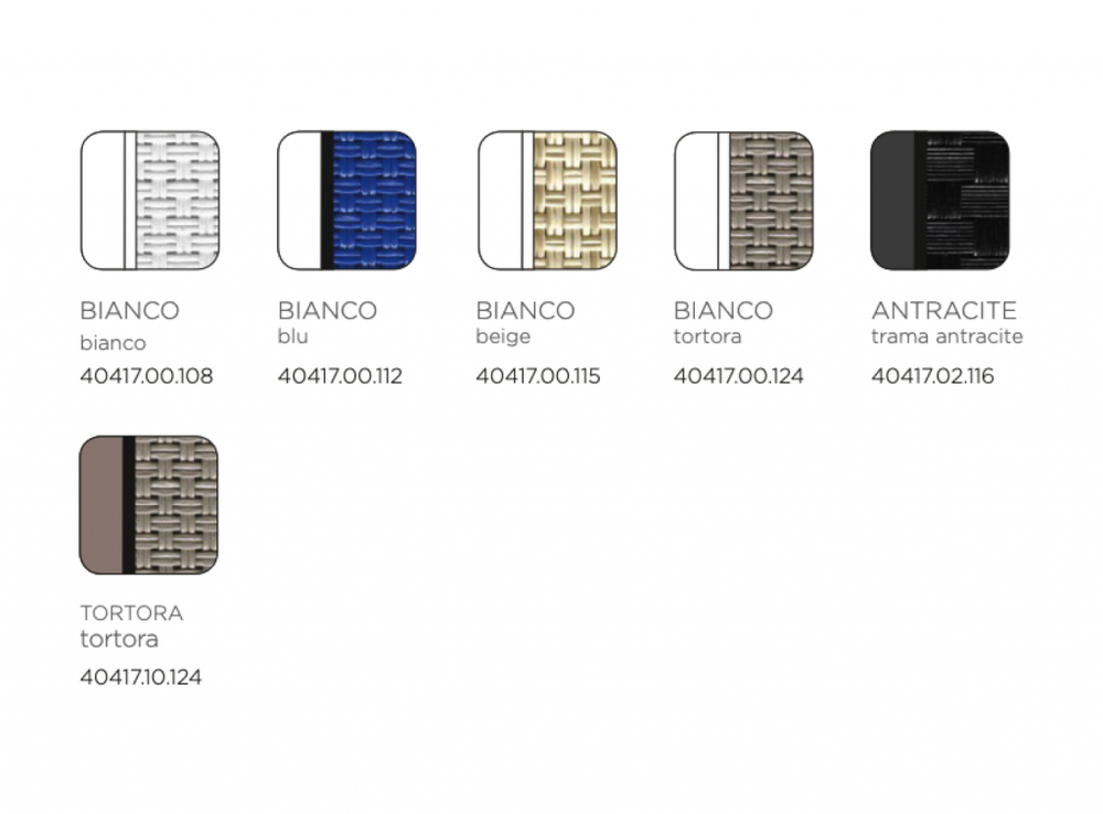 Шезлонг-лежак пластиковый Nardi Omega, белый, тортора