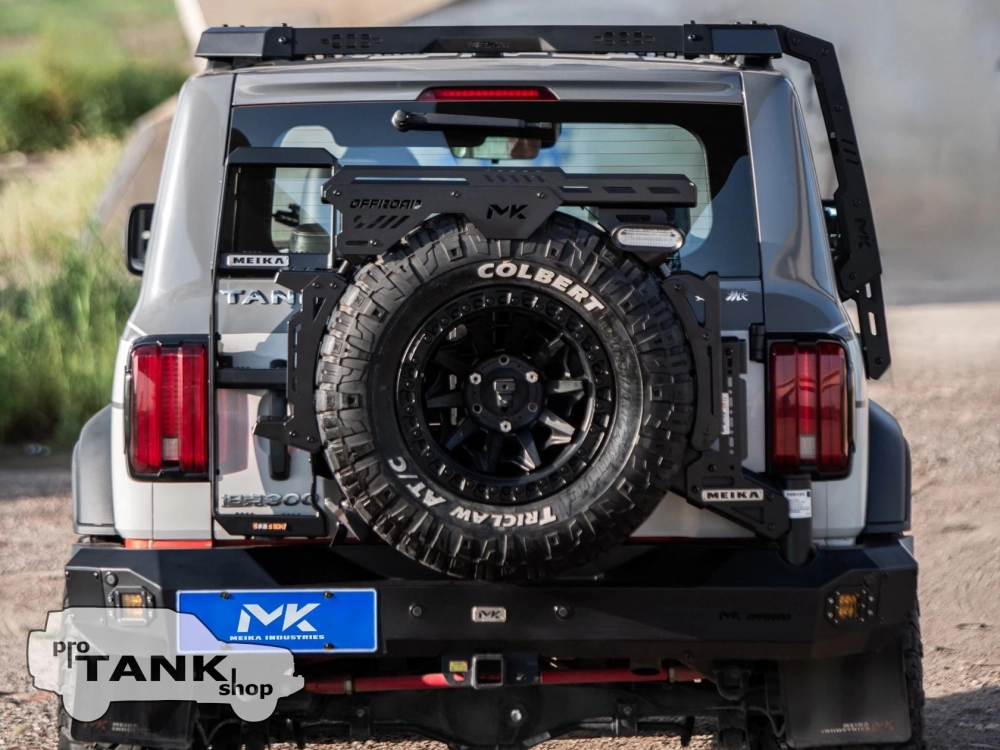 Площадка на 5-ое колесо MEIKA (AK1) с лесенкой MEIKA (AK11) и боковым креплением MEIKA(AK12)