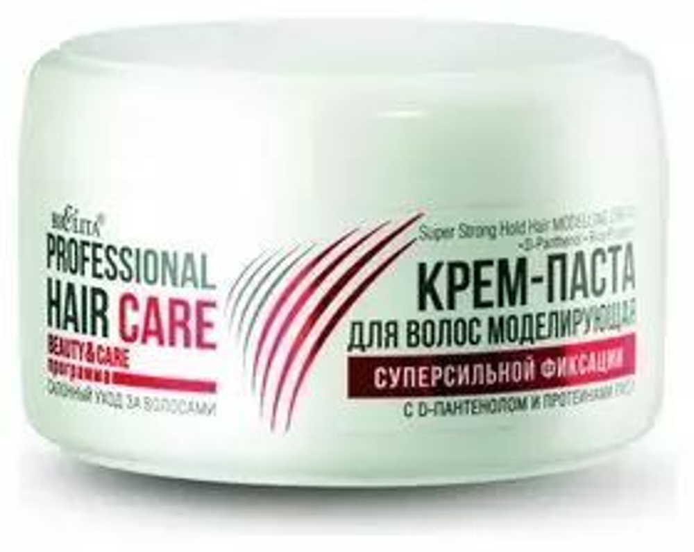 Белита Hair Care Крем-паста Моделирующая суперсильной фиксации 85 мл