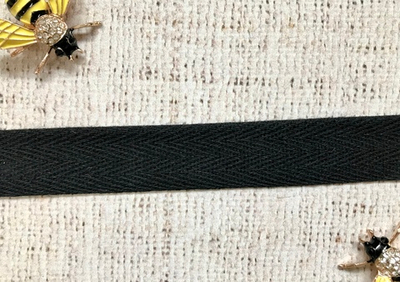 Лента киперная, хлопок, ш. 2 см, чёрный