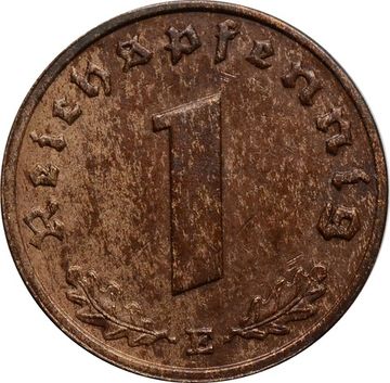 1 рейхспфенниг 1937 Германия (Третий рейх) "E"