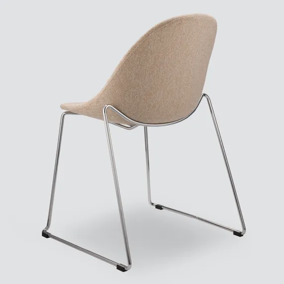 Стул Vid Soft бежевый, ножки хром