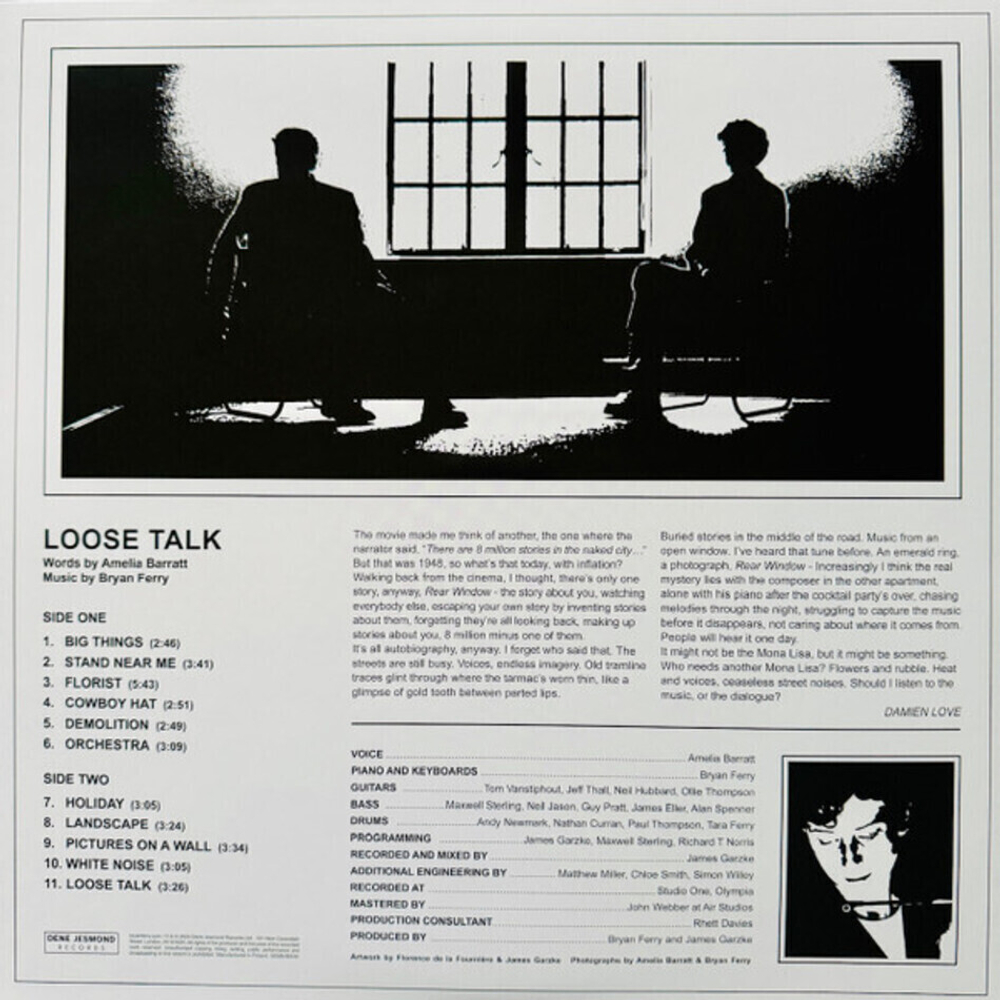Bryan Ferry, Amelia Barratt / Loose Talk (Limited Edition)(Clear Vinyl)(LP)