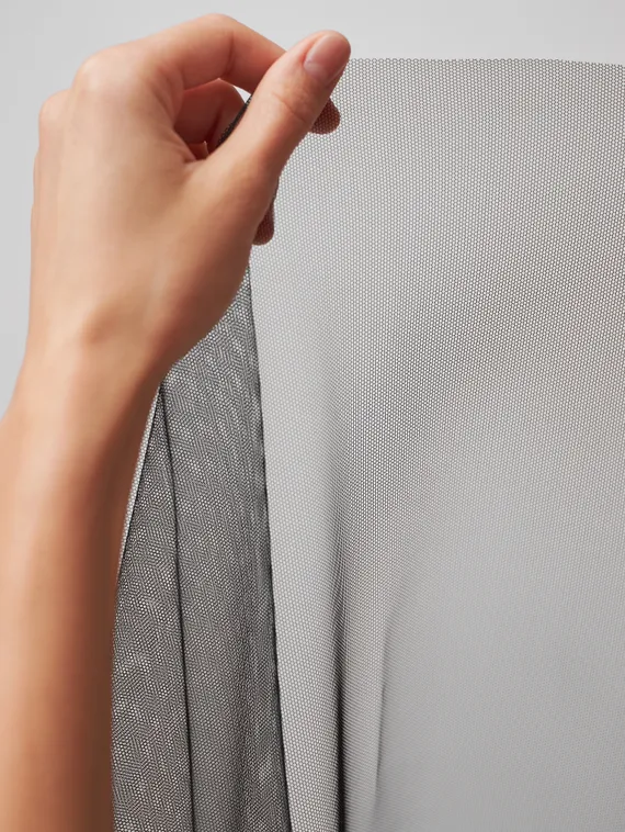 Бюстовая неэластичная сетка Lauma, арт.480, черный 170