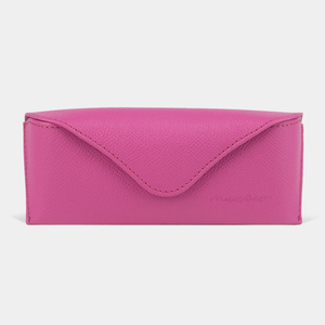 Футляр для очков Vision Easy из натуральной кожи теленка, цвета фуксия Safiano